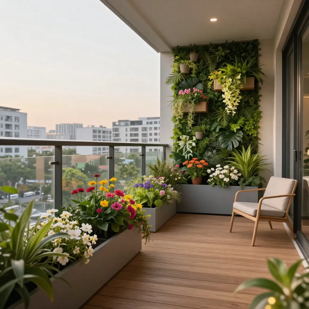 Modern courtyard garden